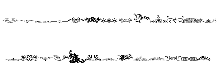 Vintage Decorative Signs 14 Font LOWERCASE