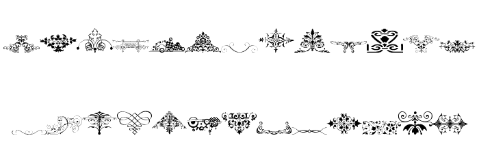 Vintage Decorative Signs 18 Font LOWERCASE