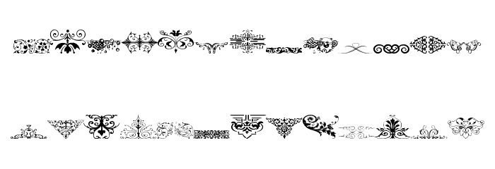 Vintage Decorative Signs 19 Font LOWERCASE