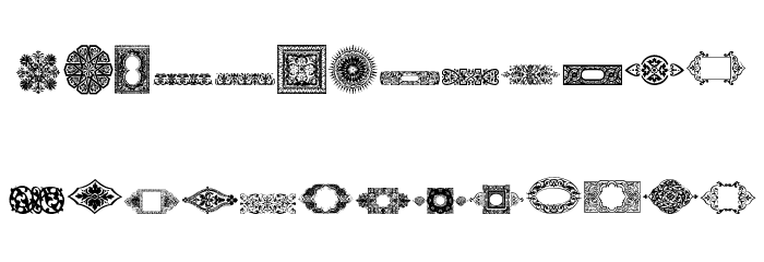 Vintage Decorative Signs 8 Font LOWERCASE