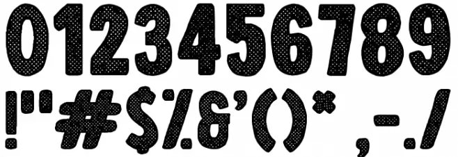 Vintage Display Font OTHER CHARS