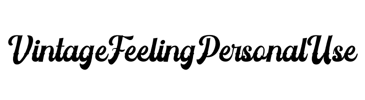 Vintage Feeling Personal Use  Frei Schriftart Herunterladen