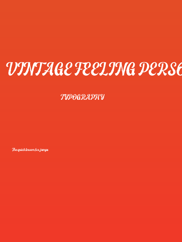 Vintage Feeling Personal Use Poster