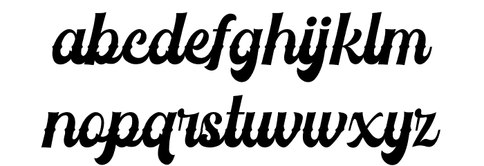 Vintage Feeling Personal Use Font LOWERCASE