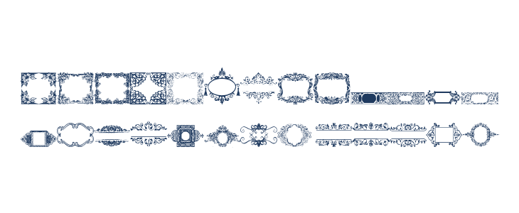 Vintage Frames 12 Lowercase