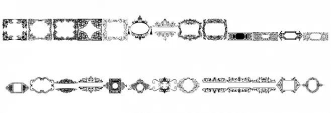Vintage Frames 12 Fuentes MINÚSCULAS
