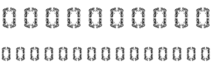 Vintage Frames 14 Font OTHER CHARS