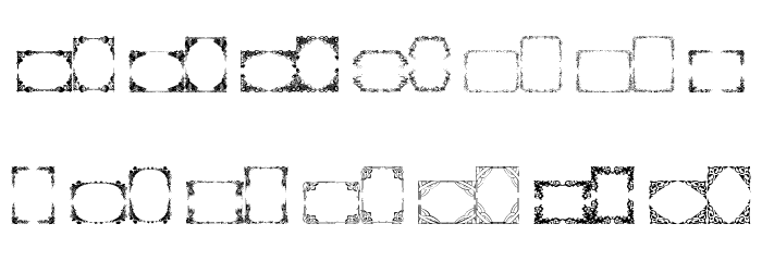Vintage Frames 15 Font LOWERCASE