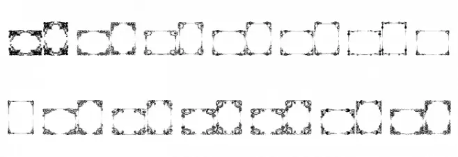 Vintage Frames 16 फ़ॉन्ट लोअरकेस