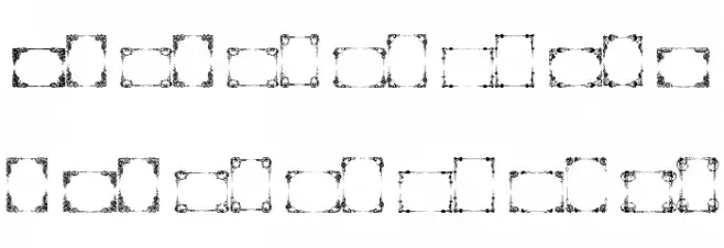 Vintage Frames 17 Шрифта строчной