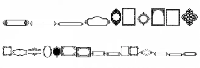 Vintage Frames 2 Font OTHER CHARS