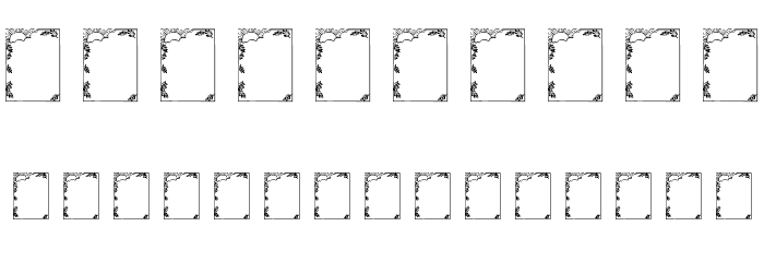 Vintage Frames 5 Font OTHER CHARS