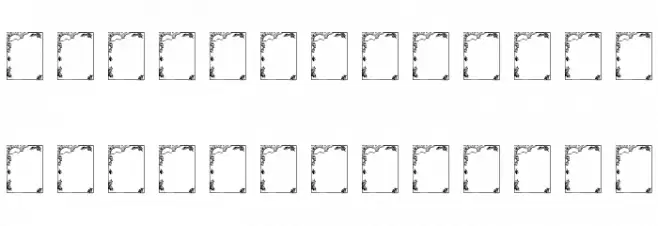 Vintage Frames 5 Schriftart Groß