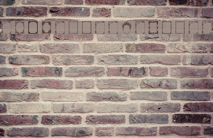 Vintage Frames 5 Font examples