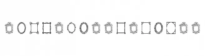 Vintage Frames 6  Frei Schriftart Herunterladen