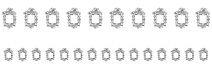 Vintage Frames 6 Font OTHER CHARS