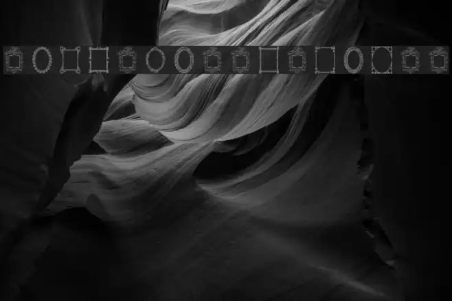 Vintage Frames 6 Font examples