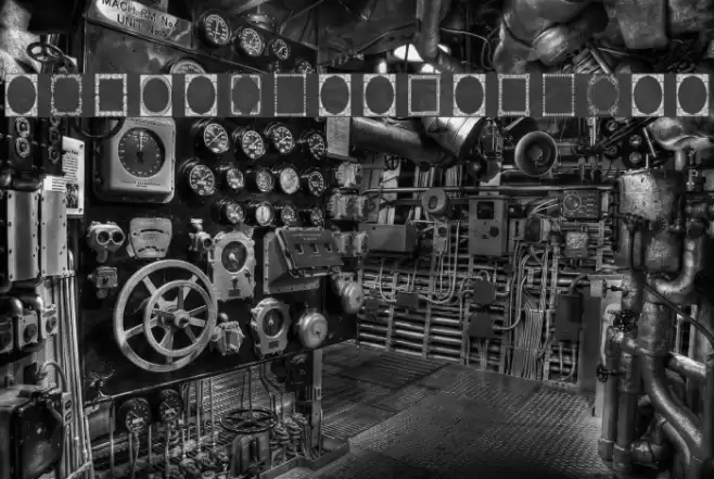 Vintage Frames 7 Font examples