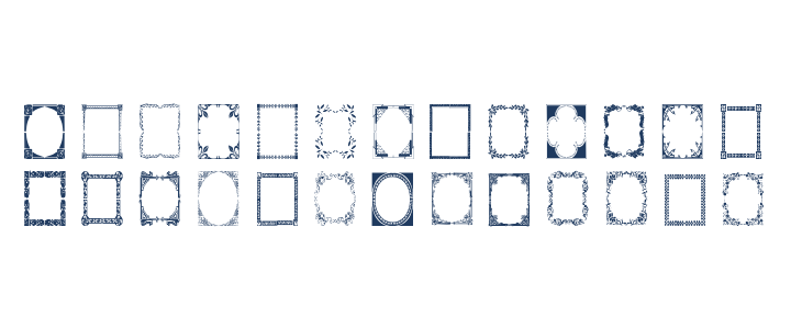 Vintage Frames 7 Lowercase