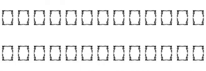 Vintage Frames 8 フォント 大文字