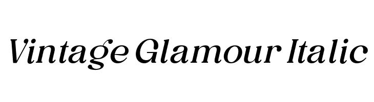 Vintage Glamour Italic  Fuentes Gratis Descargar