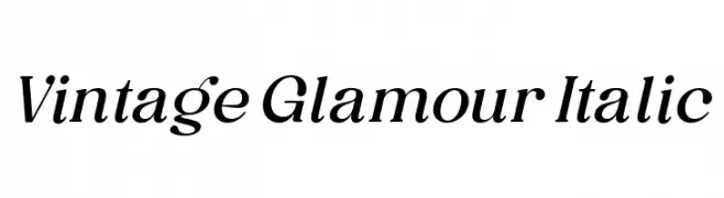 Vintage Glamour Italic  Fuentes Gratis Descargar