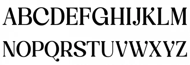Vintage Glamour Regular Шрифта ВЕРХНИЙ