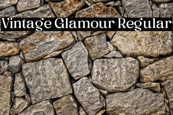 Vintage Glamour Regular Example 2