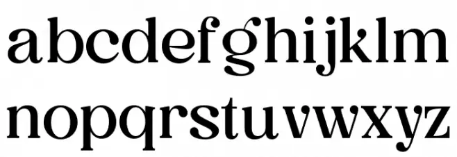 Vintage Glamour Regular Schriftart Kleinbuchstaben