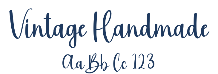 Vintage Handmade Font Preview