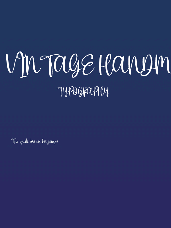 Vintage Handmade Poster
