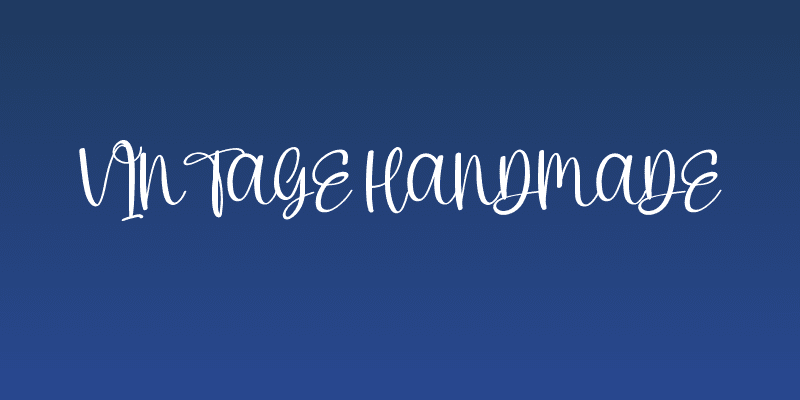 Vintage Handmade Social Header
