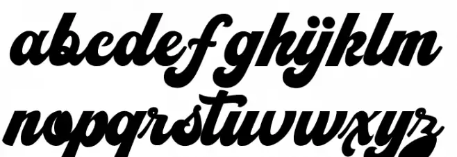 Vintage King Schriftart Kleinbuchstaben