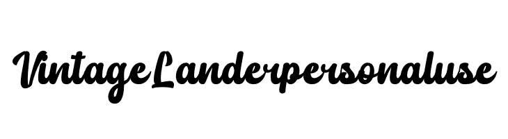 Vintage Lander personal use  baixar fontes gratis