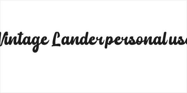 Vintage Lander personal use Logo