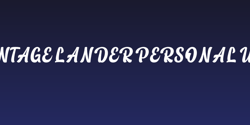 Vintage Lander personal use Social Header