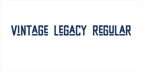 Vintage Legacy Regular Logo
