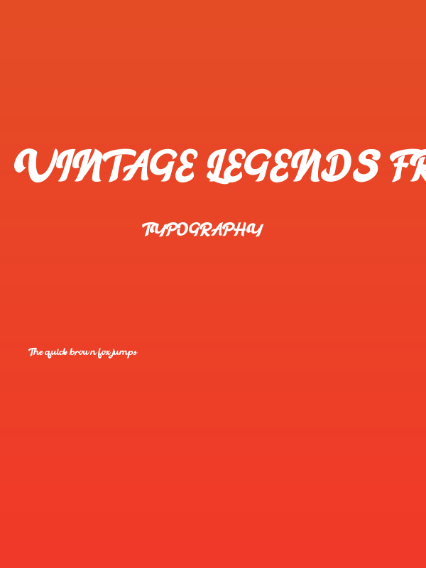 Vintage Legends FREE Poster
