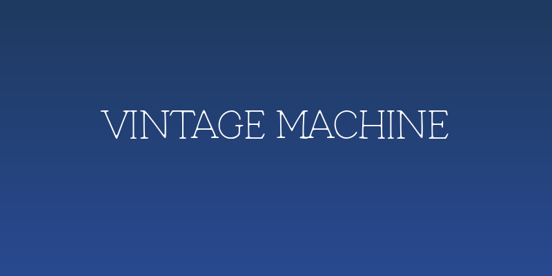 Vintage Machine Social Header