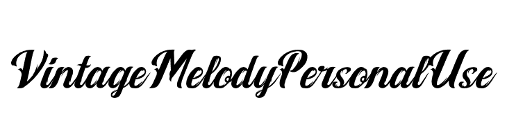 Vintage Melody Personal Use  Скачать бесплатные шрифты