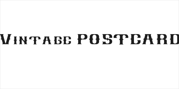 Vintage POSTCARD Logo