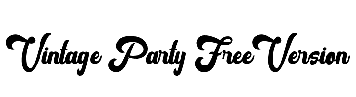 Vintage Party FreeVersion Fonte