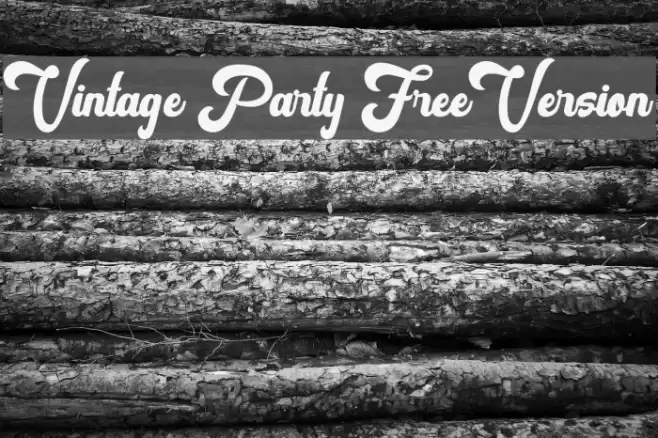 Vintage Party FreeVersion Шрифта examples