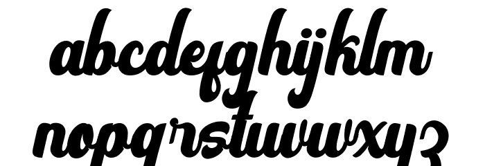 Vintage Party FreeVersion Шрифта строчной