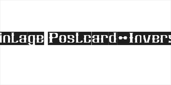 Vintage Postcard-Inverse Logo