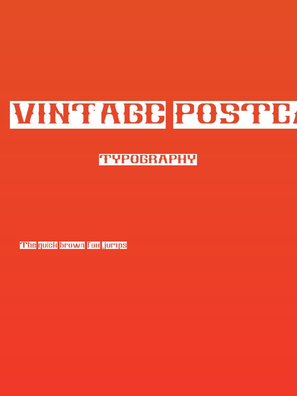 Vintage Postcard-Inverse Poster