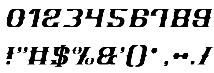 Vintage Postcard Italic Font OTHER CHARS