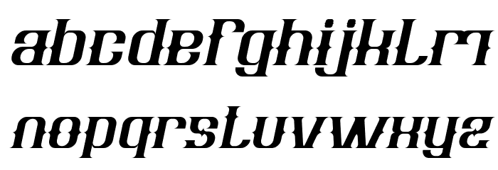 Vintage Postcard Italic Font LOWERCASE