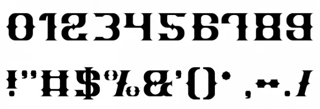 Vintage Postcard Font OTHER CHARS