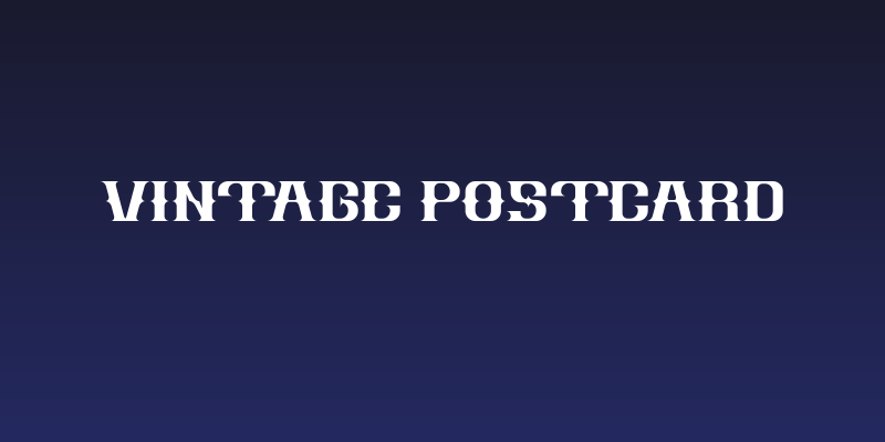 Vintage Postcard Social Header